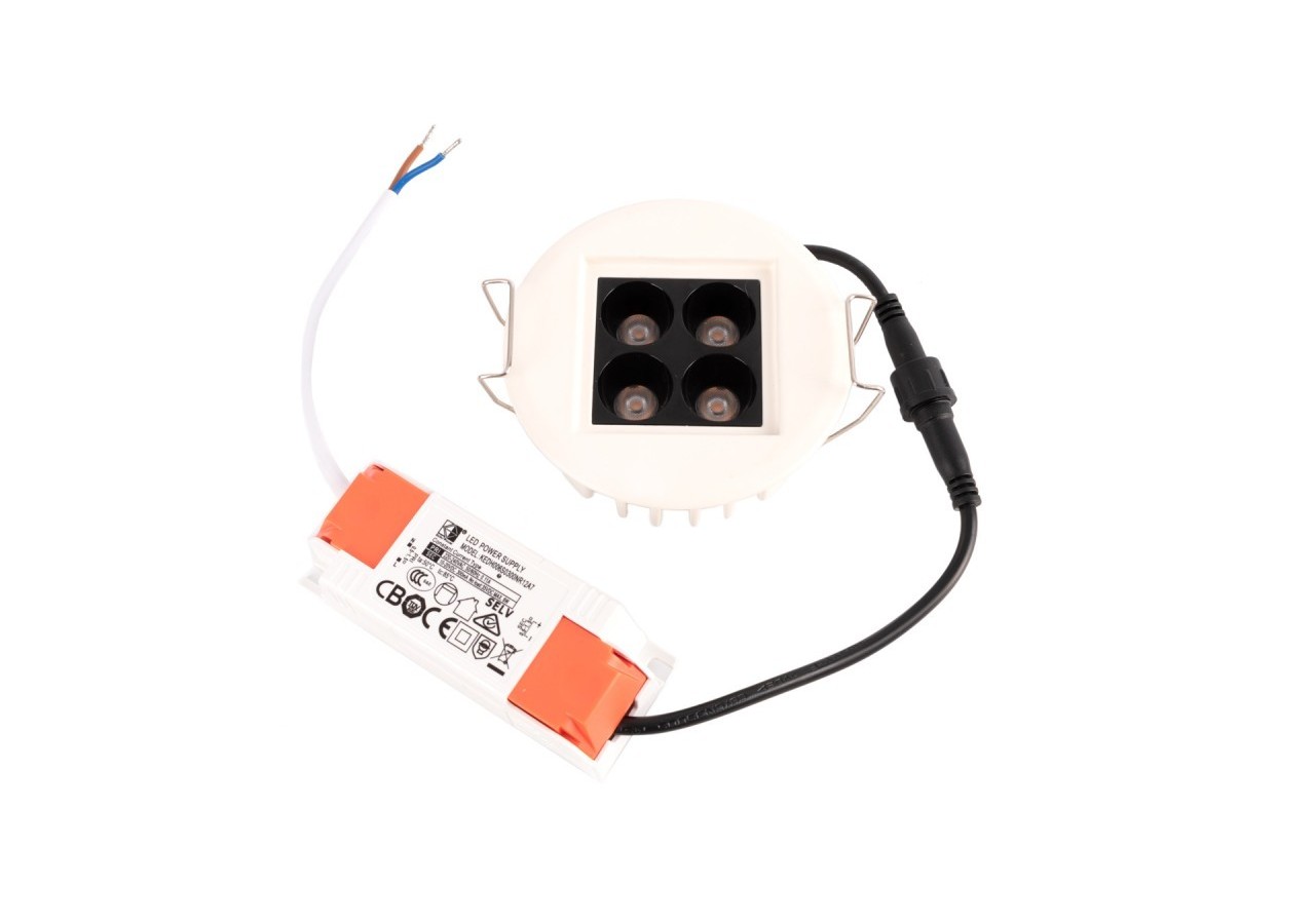 Spot LED encastrable 5W 24 degrés UGR18 OSRAM Chip - B1255-B-BN - Barcelona LED