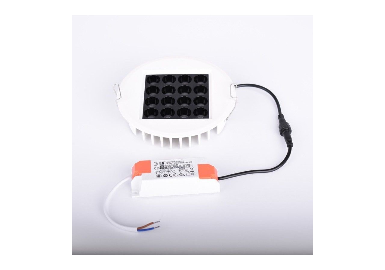 Spot LED encastrable 18W 24 degrés UGR18 puce Osram - B1257-B-BN - Barcelona LED