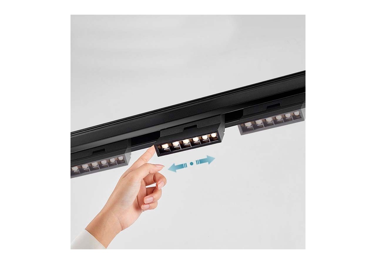 Rail magnétique en saillie 20mm 48V 2 mètres - CMS-200-N - Barcelona LED