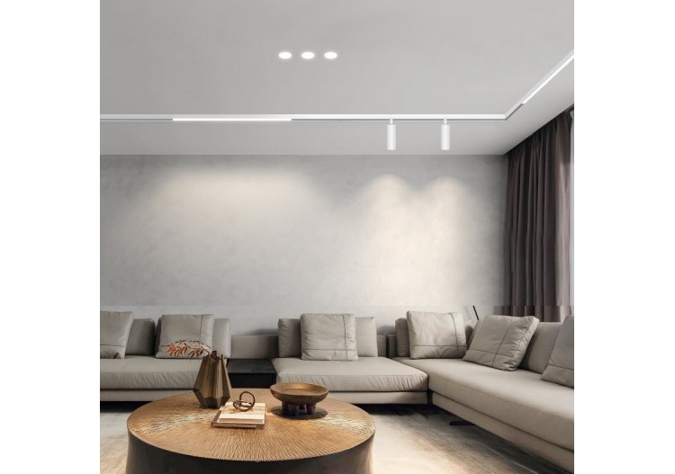 Rail magnétique en saillie 20mm 48V 2 mètres - CMS-200-B - Barcelona LED 2