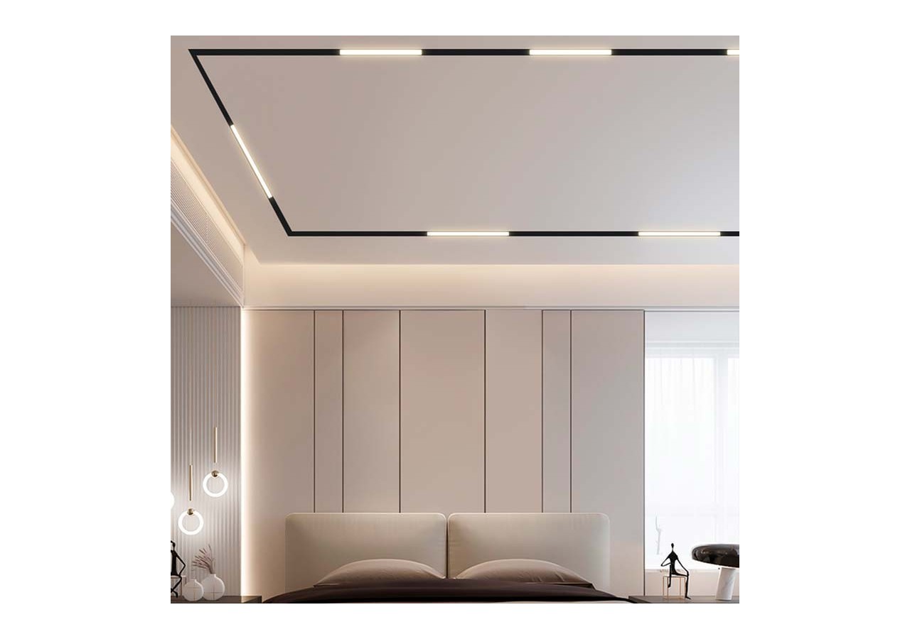 Rail magnétique intégré 20mm 48V-2 mètres - CMI-200-N - Barcelona LED
