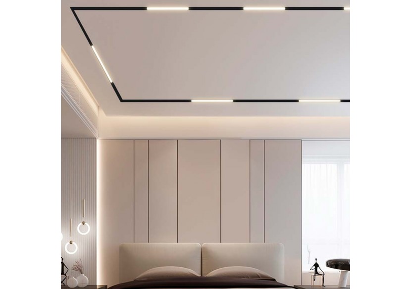 Rail magnétique intégré 20mm 48V-2 mètres - CMI-200-N - Barcelona LED Rail magnétique intégré 20mm 48V-2 mètres - CMI-200-N - Barcelona LED