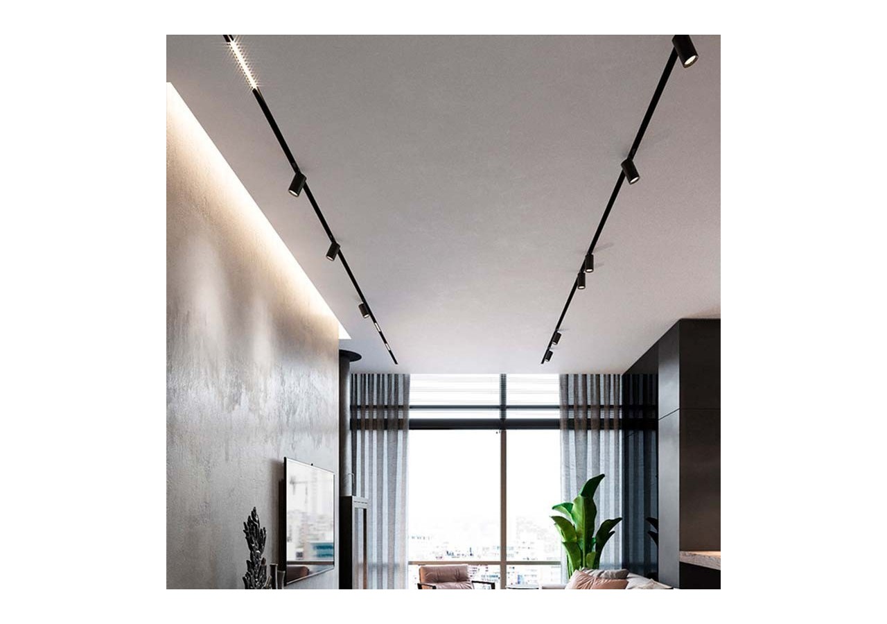 Rail magnétique intégré 20mm 48V-2 mètres - CMI-200-N - Barcelona LED
