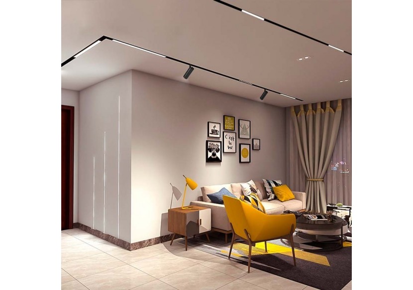 Rail magnétique intégré 20mm 48V-2 mètres - CMI-200-N - Barcelona LED Rail magnétique intégré 20mm 48V-2 mètres - CMI-200-N - Barcelona LED