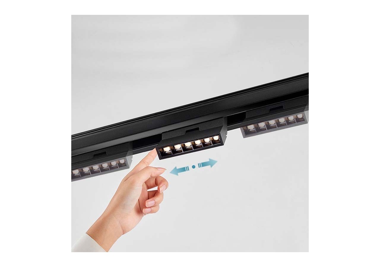 Rail magnétique intégré 20mm 48V-2 mètres - CMI-200-N - Barcelona LED