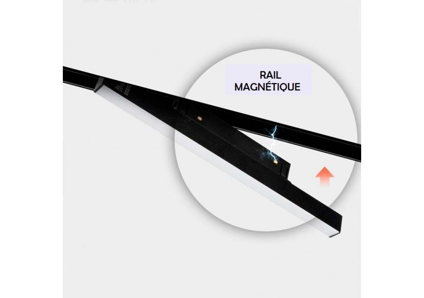 Rail magnétique intégré 20mm 48V-2 mètres - CMI-200-N - Barcelona LED Rail magnétique intégré 20mm 48V-2 mètres - CMI-200-N - Barcelona LED