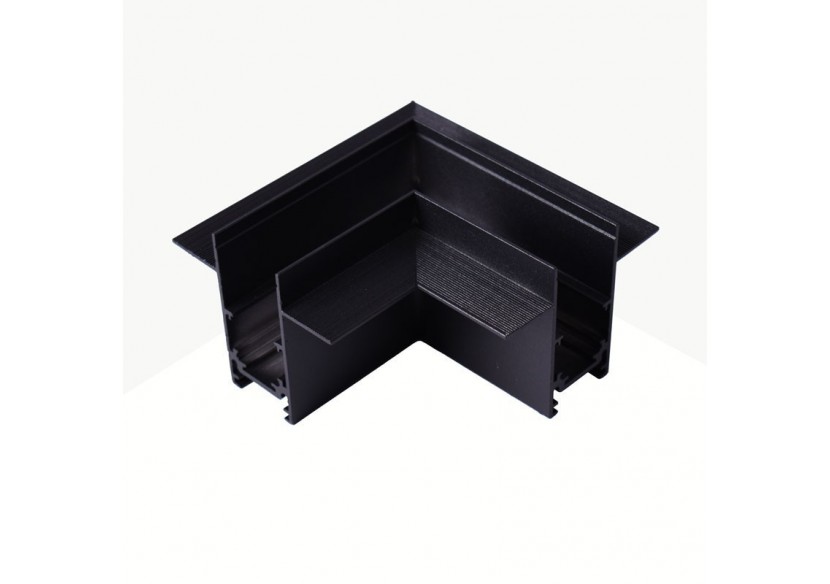 Connecteur en L pour rails magnétiques encastrés 20 mm-Horizontal - CME-90H-N - Barcelona LED Connecteur en L pour rails magnétiques encastrés 20 mm-Horizontal - CME-90H-N - Barcelona LED