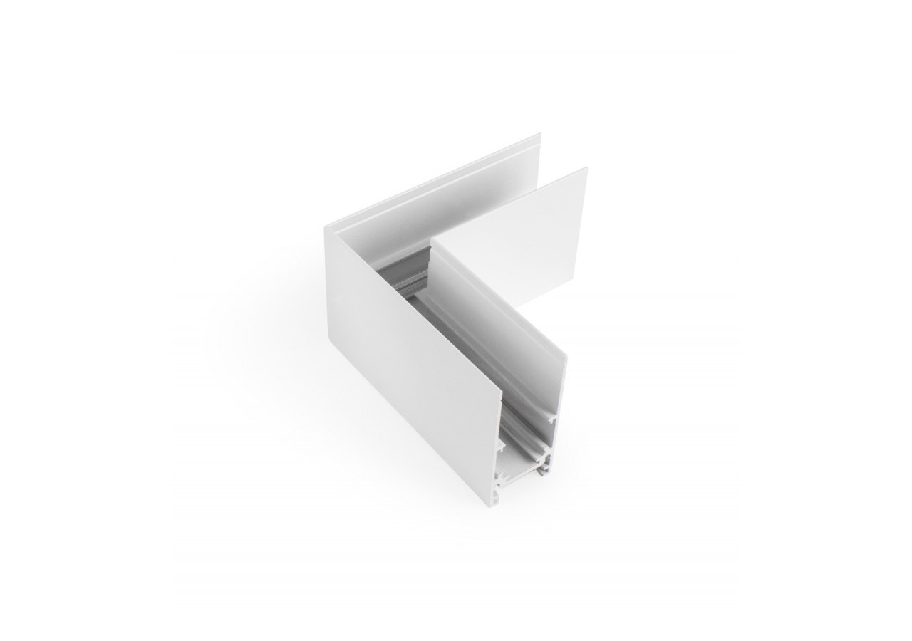 Connecteur en L pour rails magnétiques en saillie 20mm-Horizontal - CMS-90H-B - Barcelona LED
