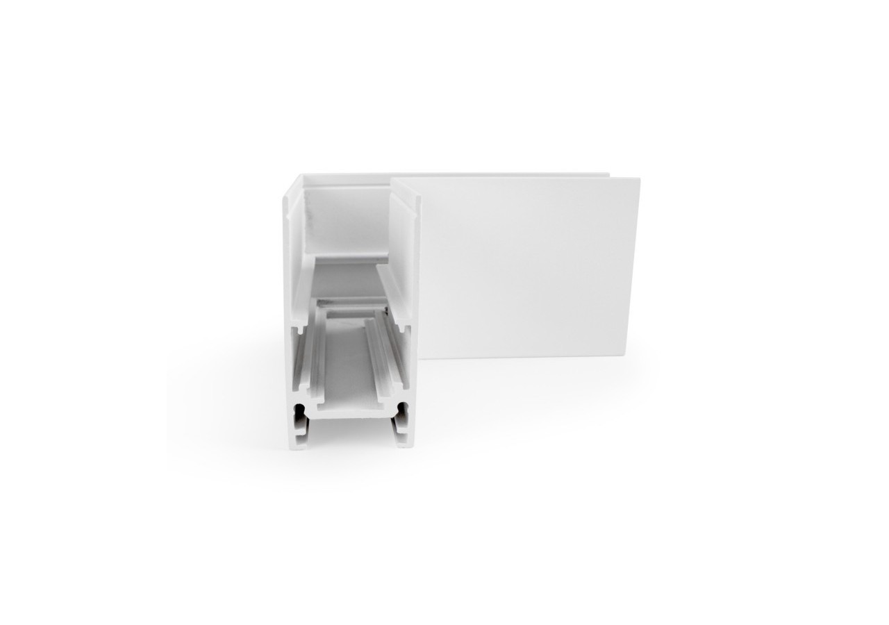 Connecteur en L pour rails magnétiques en saillie 20mm-Horizontal - CMS-90H-B - Barcelona LED