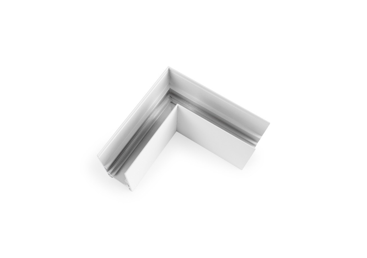 Connecteur en L pour rails magnétiques en saillie 20mm-Horizontal - CMS-90H-B - Barcelona LED