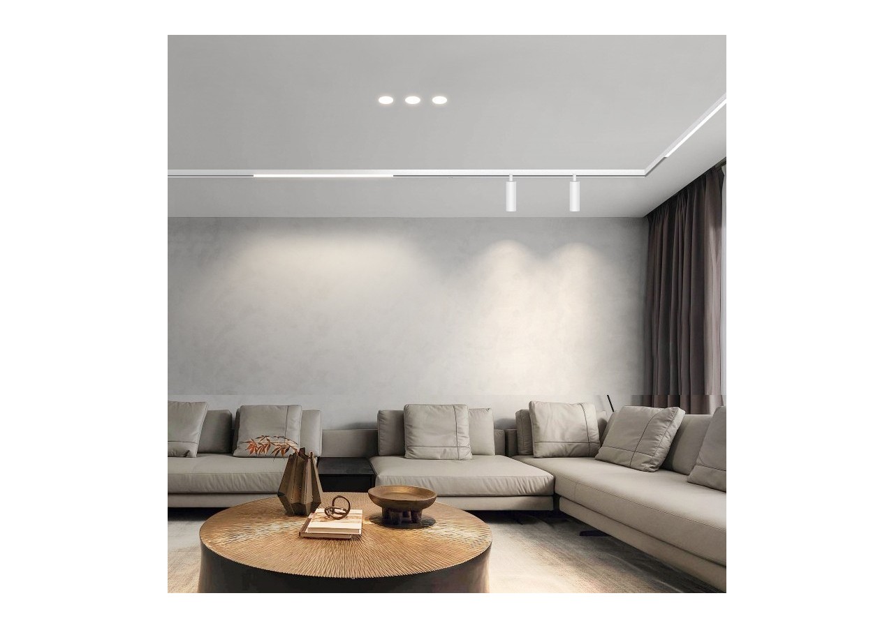Connecteur en L pour rails magnétiques en saillie 20mm-Horizontal - CMS-90H-B - Barcelona LED