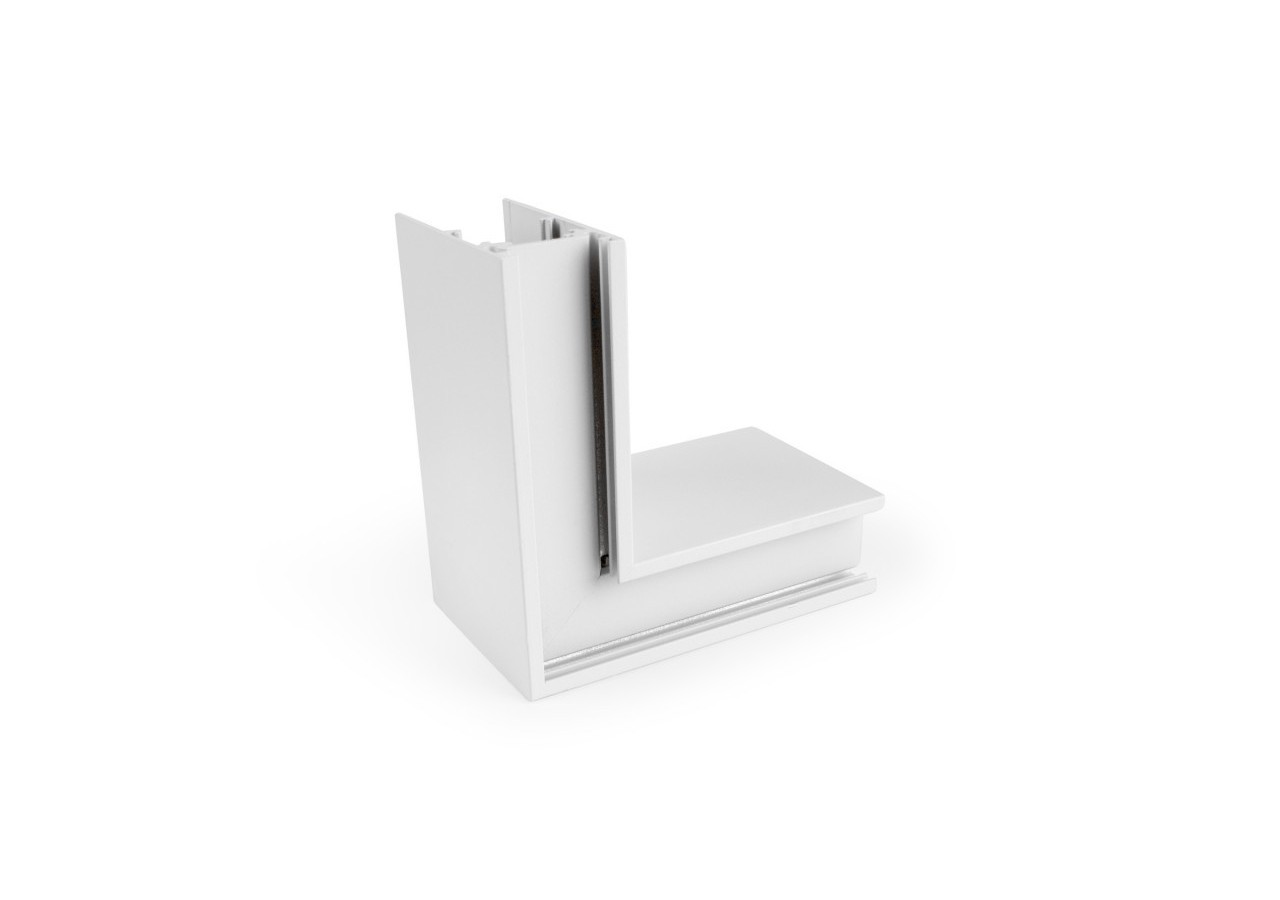 Connecteur en L pour rails magnétiques en saillie 20mm-Horizontal - CMS-90H-B - Barcelona LED