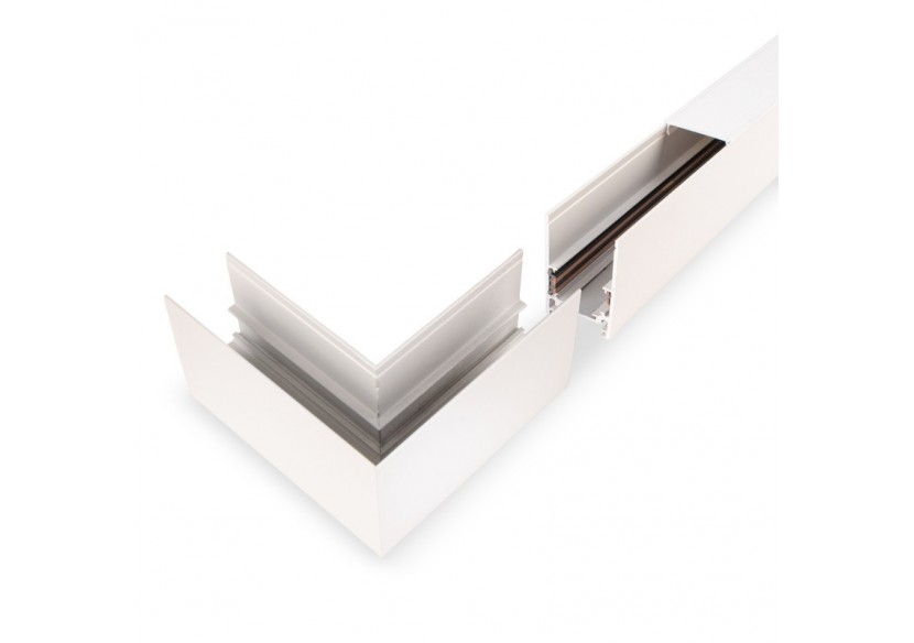 Connecteur en L pour rails magnétiques en saillie 20mm-Horizontal - CMS-90H-B - Barcelona LED Connecteur en L pour rails magnétiques en saillie 20mm-Horizontal - CMS-90H-B - Barcelona LED