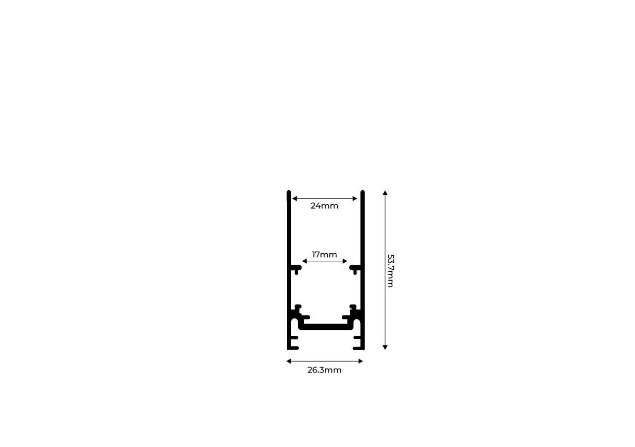 Connecteur en L pour rails magnétiques en saillie 20mm-Horizontal - CMS-90H-B - Barcelona LED