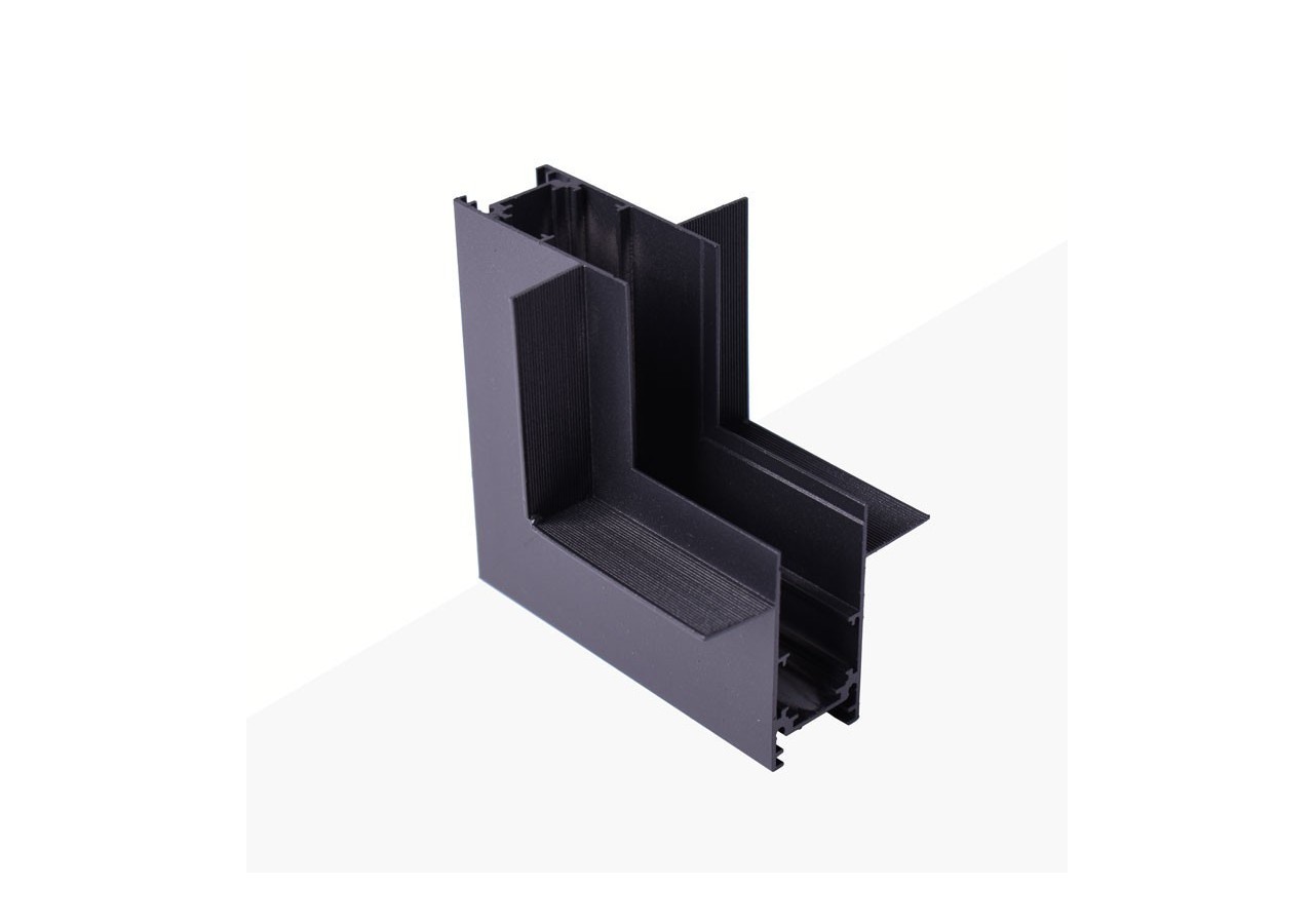 Connecteur en L pour rails magnétiques encastrés 20mm-Vertical - CME-90V-N - Barcelona LED