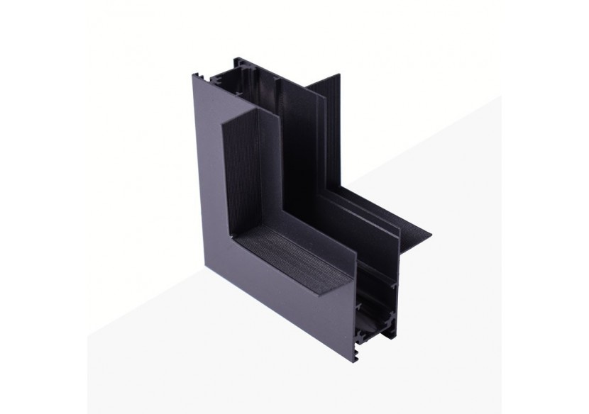 Connecteur en L pour rails magnétiques encastrés 20mm-Vertical - CME-90V-N - Barcelona LED Connecteur en L pour rails magnétiques encastrés 20mm-Vertical - CME-90V-N - Barcelona LED