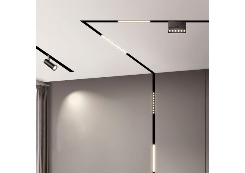 Connecteur en L pour rails magnétiques encastrés 20mm-Vertical - CME-90V-N - Barcelona LED Connecteur en L pour rails magnétiques encastrés 20mm-Vertical - CME-90V-N - Barcelona LED