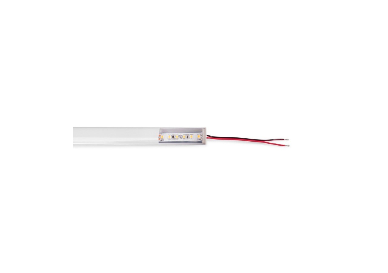 Profilé d'angle en aluminium avec diffuseur, 4 embouts et 4 clips-Ruban LED jusqu'à 12 mm-2 mètres - PXG-1616 - Barcelona LED