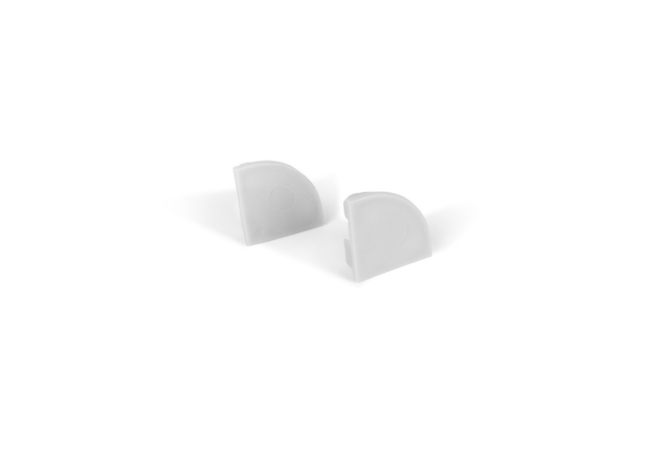 Profilé d'angle en aluminium avec diffuseur, 4 embouts et 4 clips-Ruban LED jusqu'à 12 mm-2 mètres - PXG-1616 - Barcelona LED