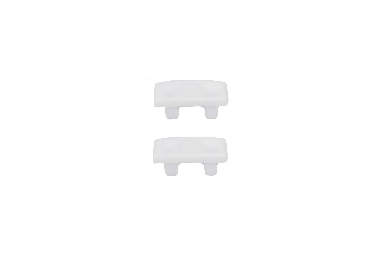 Profilé de surface en aluminium 2m avec diffuseur, 4 embouts 4 agrafes-Ruban LED jusqu'à 12 mm - PXG-204-B - Barcelona LED