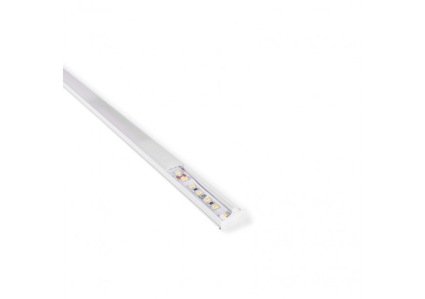 Profilé de surface en aluminium 2m avec diffuseur, 4 embouts 4 agrafes-Ruban LED jusqu'à 12 mm - PXG-204-B - Barcelona LED Profilé de surface en aluminium 2m avec diffuseur, 4 embouts 4 agrafes-Ruban LED jusqu'à 12 mm - PXG-204-B - Barcelona LED