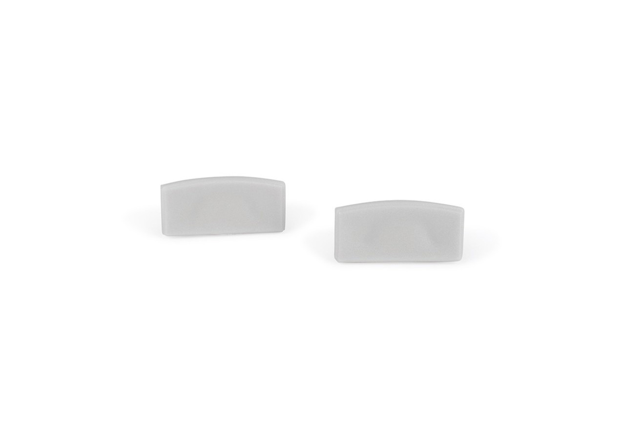 Profilé de surface en aluminium 2m avec diffuseur, 4 embouts 4 agrafes-Ruban LED jusqu'à 12 mm - PXG-204 - Barcelona LED