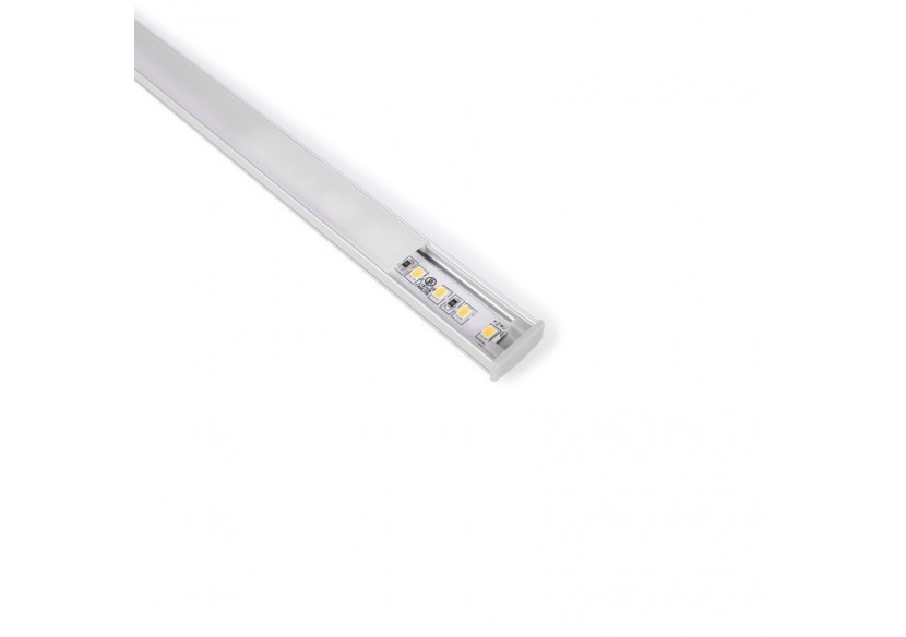 Profilé de surface en aluminium 2m avec diffuseur, 4 embouts 4 agrafes-Ruban LED jusqu'à 12 mm - PXG-204 - Barcelona LED Profilé de surface en aluminium 2m avec diffuseur, 4 embouts 4 agrafes-Ruban LED jusqu'à 12 mm - PXG-204 - Barcelona LED