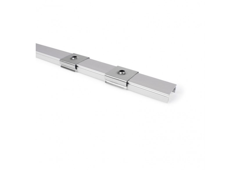 Profilé de surface en aluminium 2m avec diffuseur, 4 embouts 4 agrafes-Ruban LED jusqu'à 12 mm - PXG-204 - Barcelona LED Profilé de surface en aluminium 2m avec diffuseur, 4 embouts 4 agrafes-Ruban LED jusqu'à 12 mm - PXG-204 - Barcelona LED