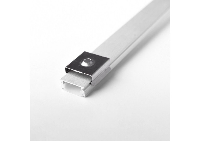 Profilé de surface en aluminium 2m avec diffuseur, 4 embouts 4 agrafes-Ruban LED jusqu'à 12 mm - PXG-204 - Barcelona LED Profilé de surface en aluminium 2m avec diffuseur, 4 embouts 4 agrafes-Ruban LED jusqu'à 12 mm - PXG-204 - Barcelona LED