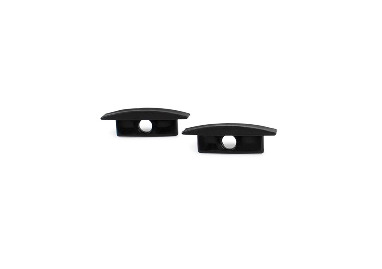 Profilé encastrable en aluminium avec diffuseur et 4 embouts-Ruban LED jusqu'à 12 mm-2 mètres - PXG-205-N - Barcelona LED
