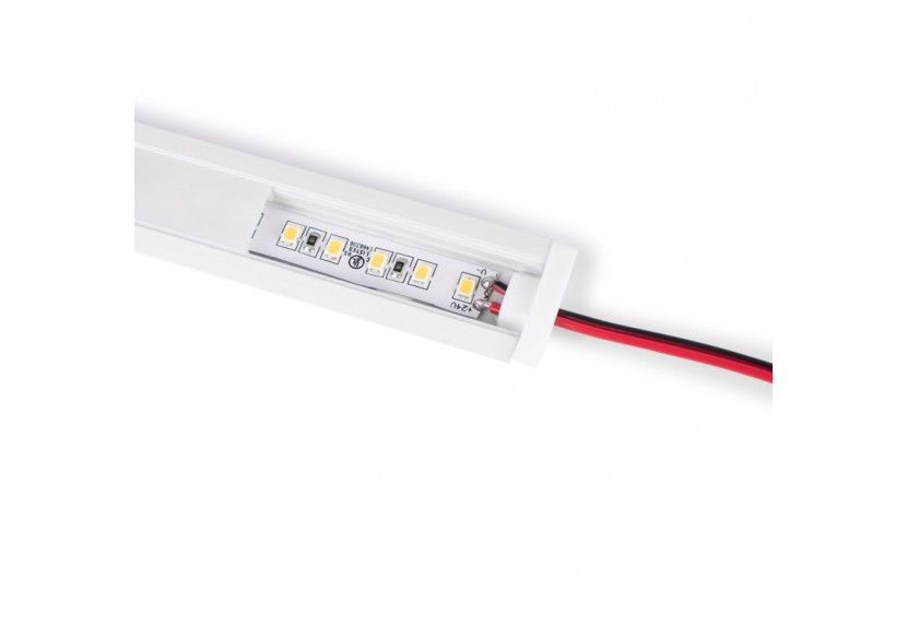 Profilé encastrable en aluminium avec diffuseur et 4 embouts-Ruban LED jusqu'à 12 mm-2 mètres - PXG-205-B - Barcelona LED Profilé encastrable en aluminium avec diffuseur et 4 embouts-Ruban LED jusqu'à 12 mm-2 mètres - PXG-205-B - Barcelona LED