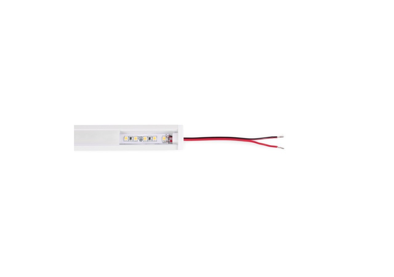 Profilé encastrable en aluminium avec diffuseur et 4 embouts-Ruban LED jusqu'à 12 mm-2 mètres - PXG-205-B - Barcelona LED