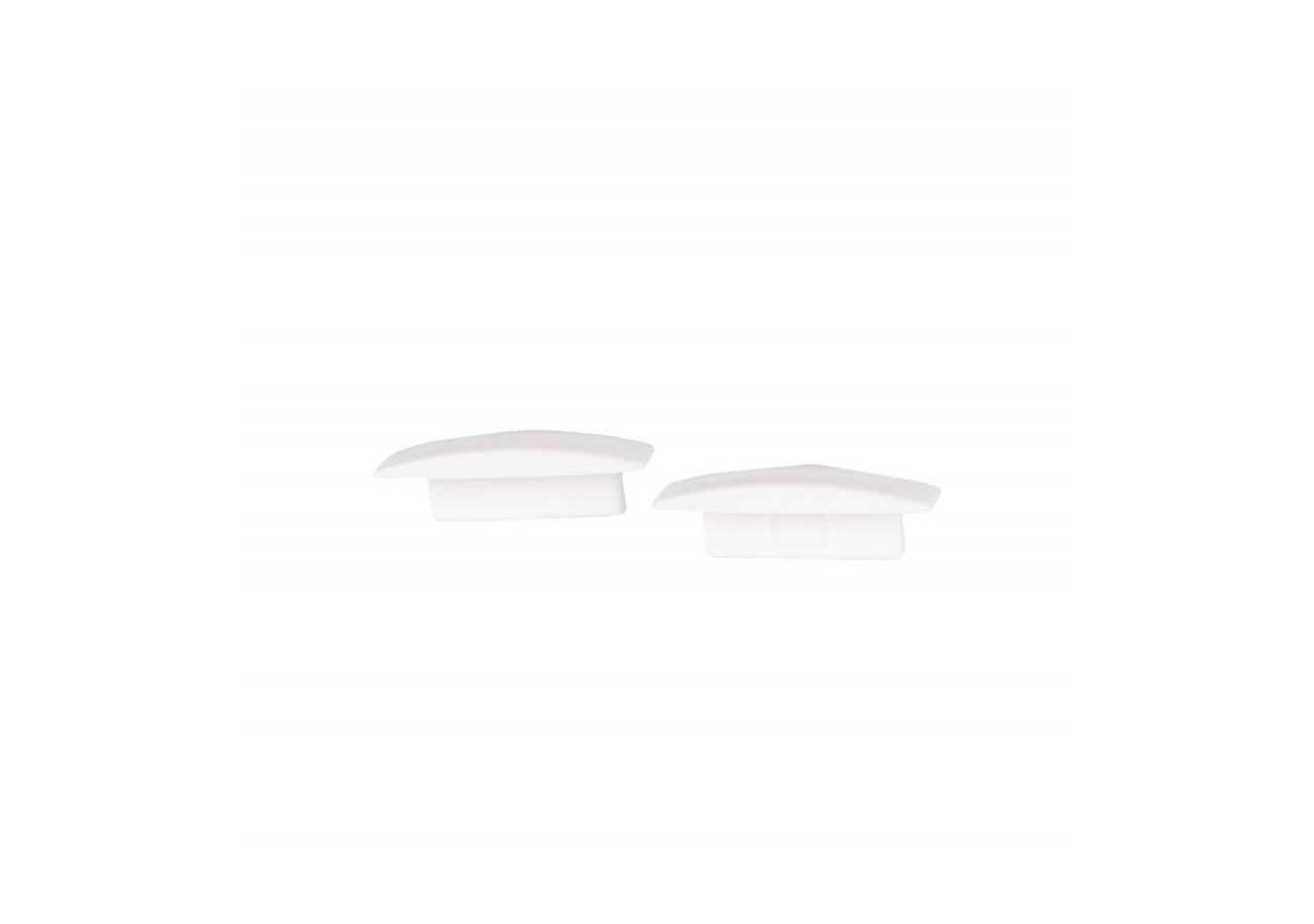 Profilé encastrable en aluminium avec diffuseur et 4 embouts-Ruban LED jusqu'à 12 mm-2 mètres - PXG-205-B - Barcelona LED