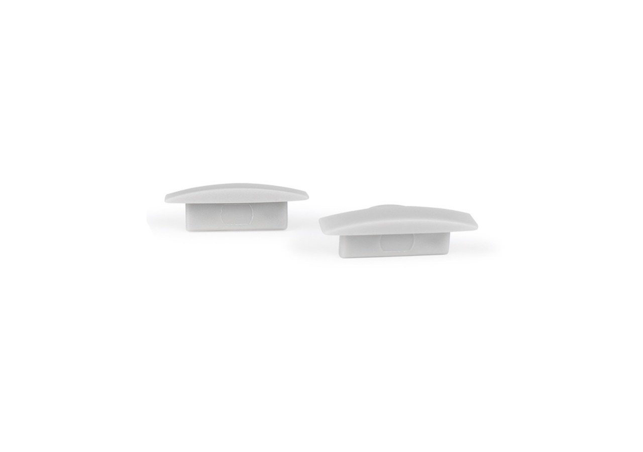 Profilé encastrable en aluminium avec diffuseur et 4 embouts-Ruban LED jusqu'à 12 mm-2 mètres - PXG-205 - Barcelona LED