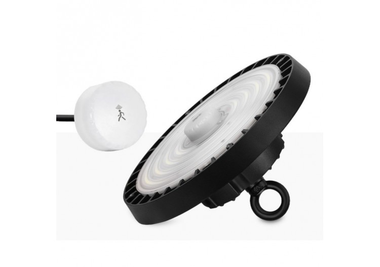 Cloche industrielle LED avec capteur de mouvement 150W-Dimmable-IP65 - K8138-150-3K-S - Barcelona LED