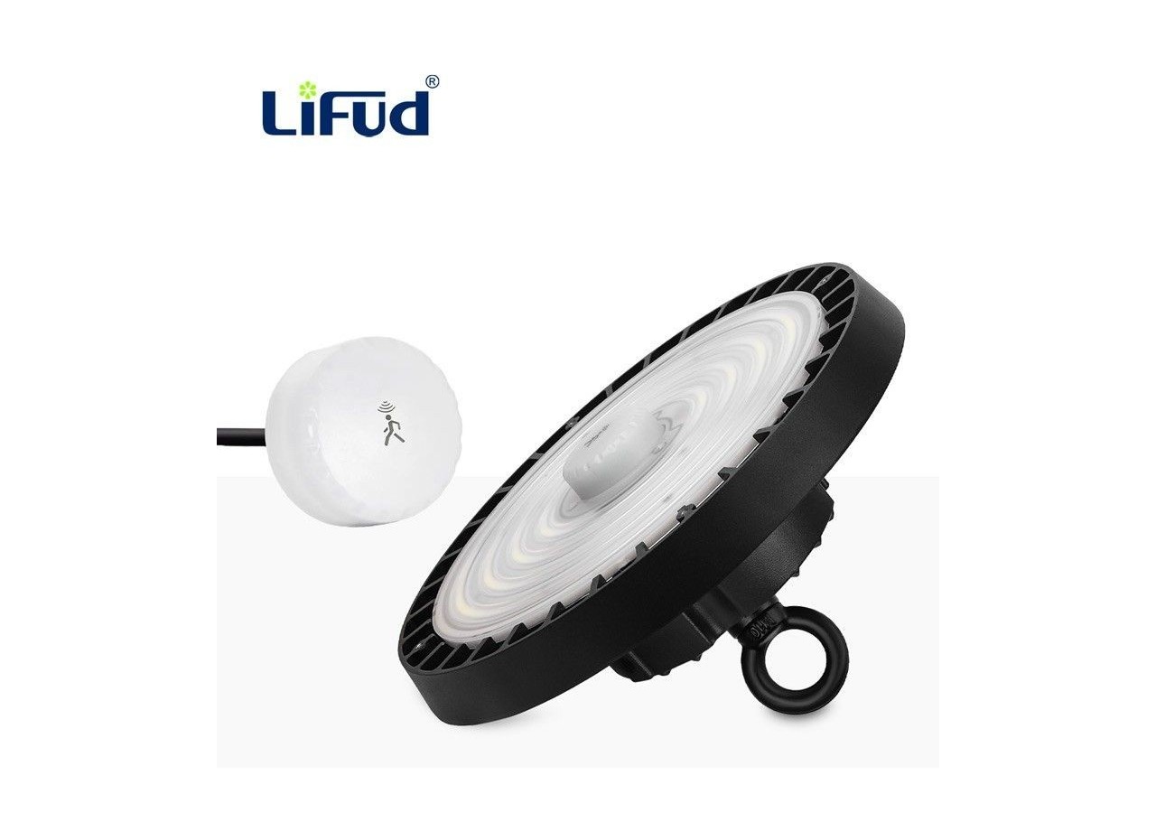 Cloche industrielle LED avec capteur de mouvement 150W-Dimmable-IP65 - K8138-150-5K-S - Barcelona LED