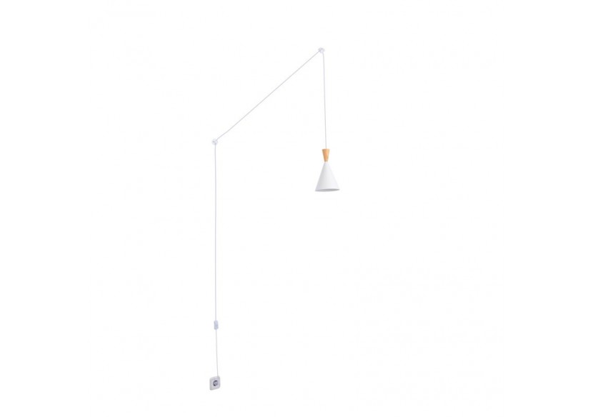 Suspension scandinave en métal et bois avec prise "Lima" - LN3012-EU-B - Barcelona LED Suspension scandinave en métal et bois avec prise "Lima" - LN3012-EU-B - Barcelona LED