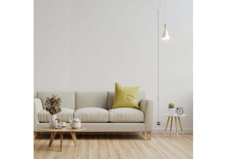Suspension scandinave en métal et bois avec prise "Lima" - LN3012-EU-B - Barcelona LED 2