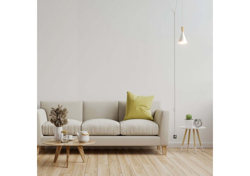 Suspension scandinave en métal et bois avec prise "Lima" - LN3012-EU-B - Barcelona LED Suspension scandinave en métal et bois avec prise "Lima" - LN3012-EU-B - Barcelona LED