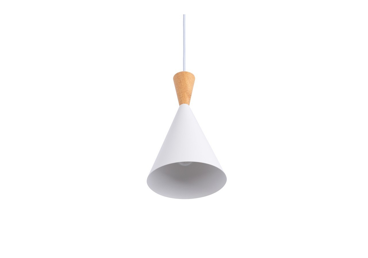 Suspension scandinave en métal et bois avec prise "Lima" - LN3012-EU-B - Barcelona LED