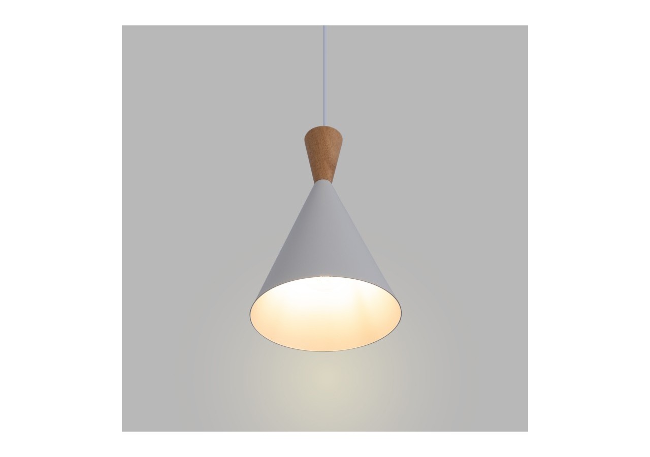 Suspension scandinave en métal et bois avec prise "Lima" - LN3012-EU-B - Barcelona LED
