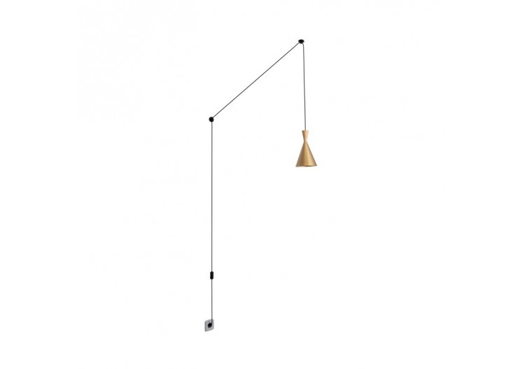 Suspension scandinave en métal et bois avec prise "Lima" - LN3012-EU-D - Barcelona LED