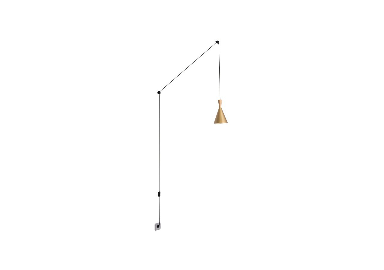 Suspension scandinave en métal et bois avec prise "Lima" - LN3012-EU-D - Barcelona LED
