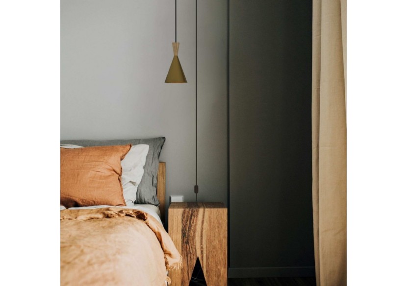 Suspension scandinave en métal et bois avec prise "Lima" - LN3012-EU-D - Barcelona LED Suspension scandinave en métal et bois avec prise "Lima" - LN3012-EU-D - Barcelona LED