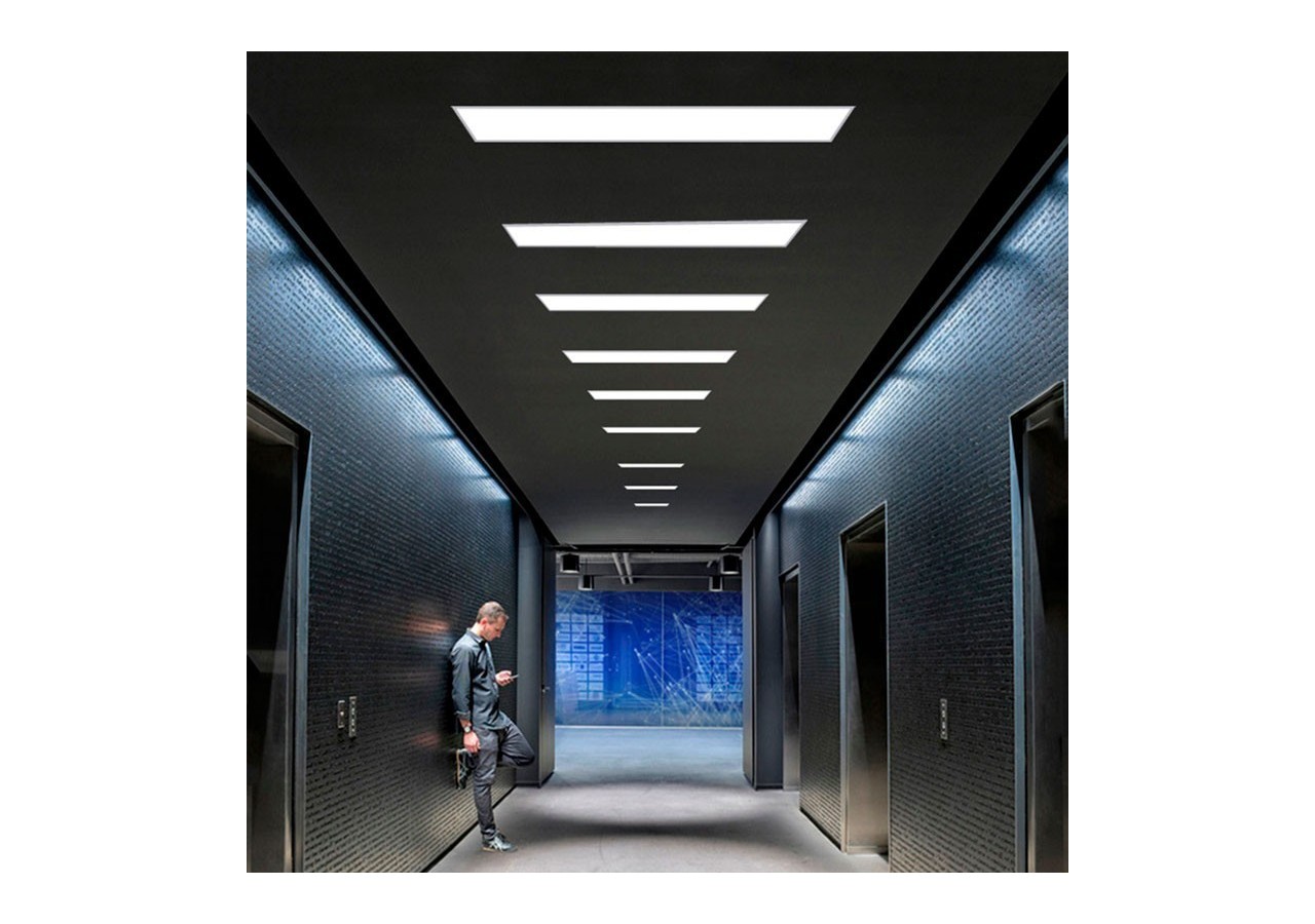 Lot de 10-Panneau LED 120x30 extra-plat-Driver Philips-44W-UGR19 - K5236-10-BN - Barcelona LED