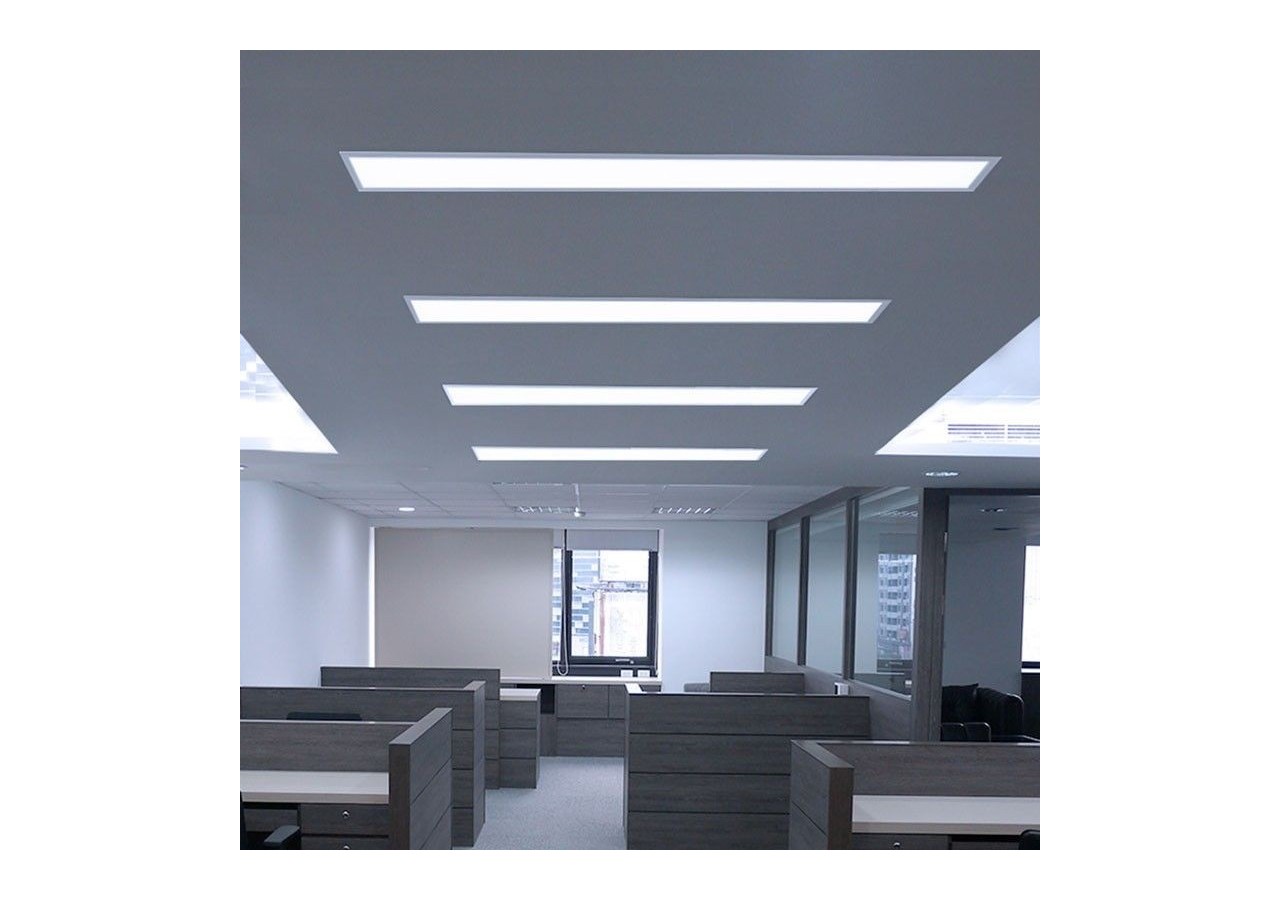 Lot de 6-Panneau LED 120x30 extra-plat-Driver Philips-44W-UGR19 - K5236-6-BN - Barcelona LED