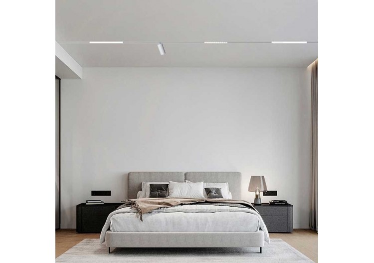 Spot sur rail monophasé avec douille GU10 - B989-B - Barcelona LED 2