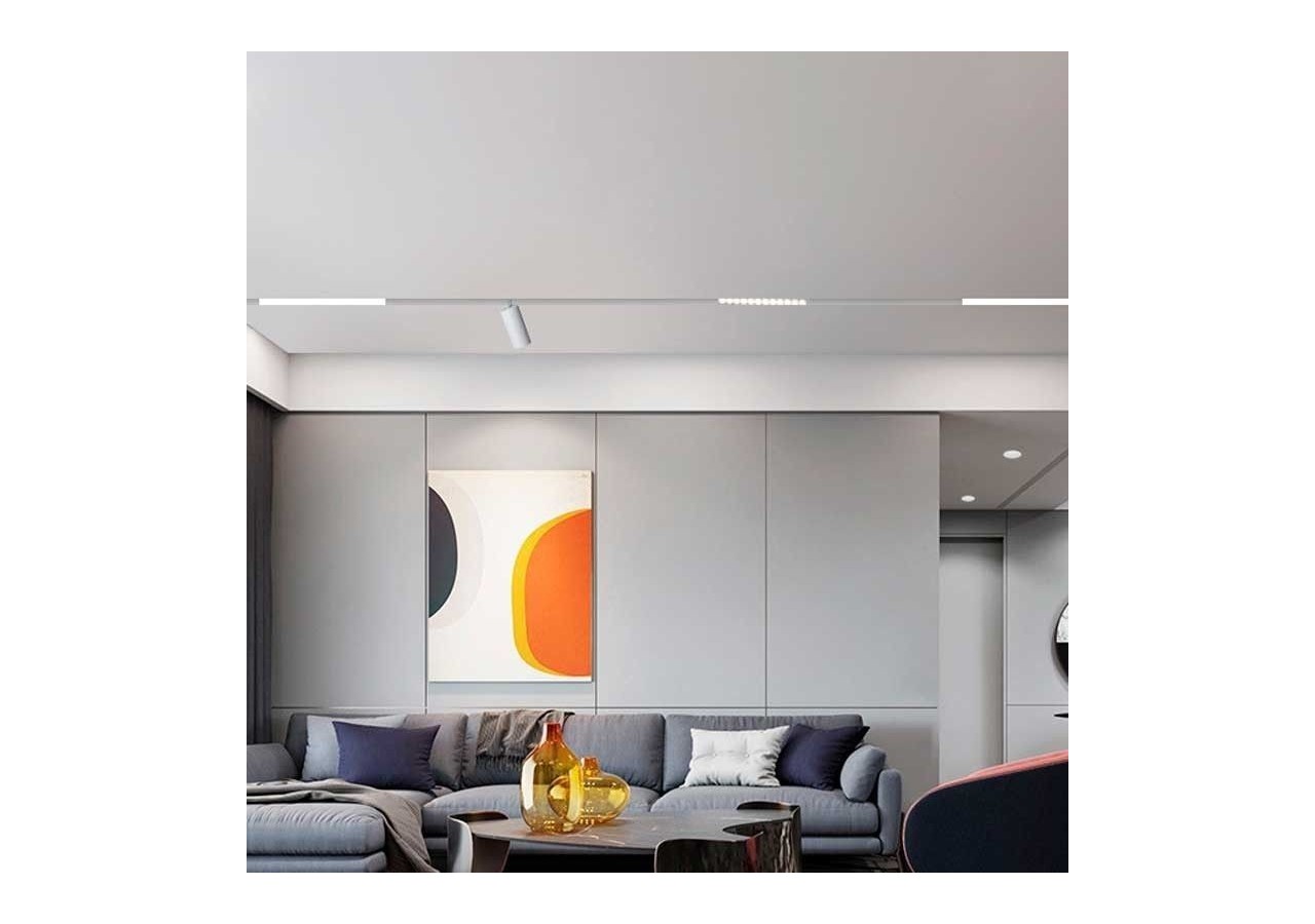 Spot sur rail monophasé avec douille GU10 - B989-B - Barcelona LED