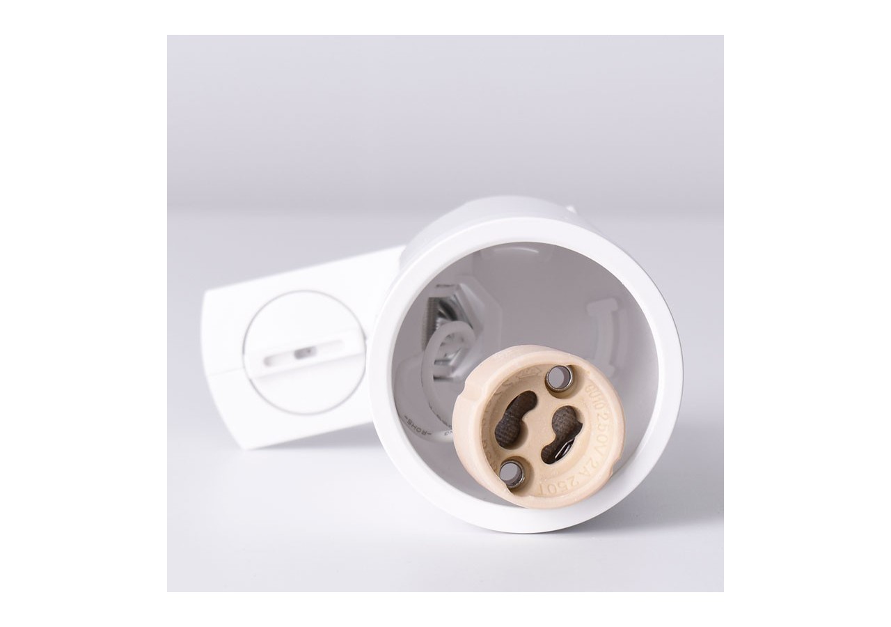 Spot sur rail monophasé avec douille GU10 - B989-B - Barcelona LED