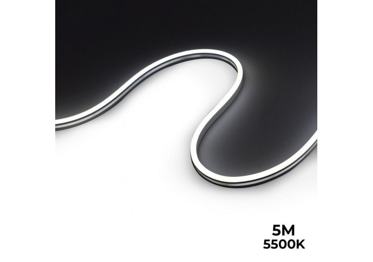Néon LED flexible 24V DC-6x13mm-5 mètres-Kit complet-11W/m-IP67-À courbure latérale - N613-5M-BF - Barcelona LED